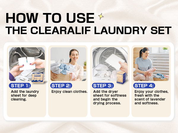 CLEARALIF Laundry Detergent Sheets Lavender 160 Loads